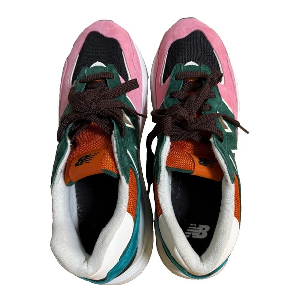 New Balance 57/40 MENS 11.5 PRE-OWNED Pink Lemonade Green Black Orange M5740FM1 - Picture 8 of 17